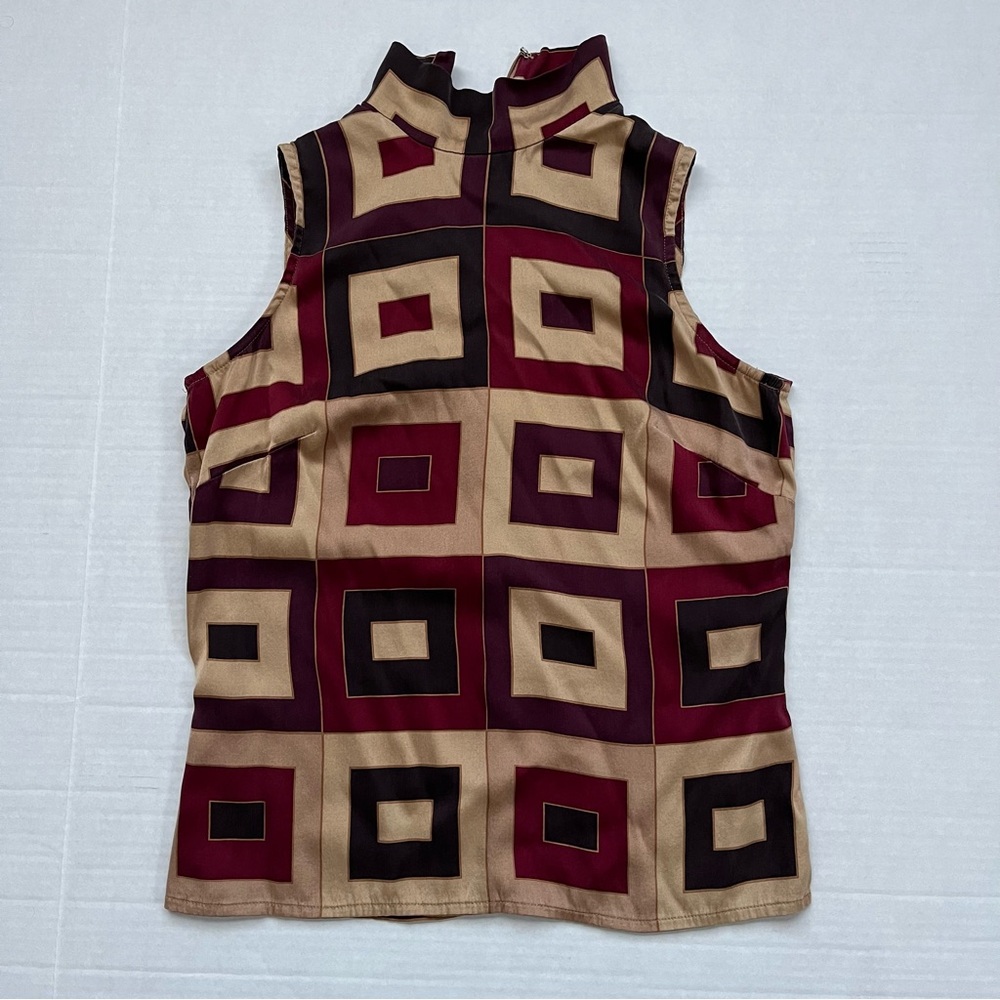 IDENTITY Silk Turtleneck Blouse